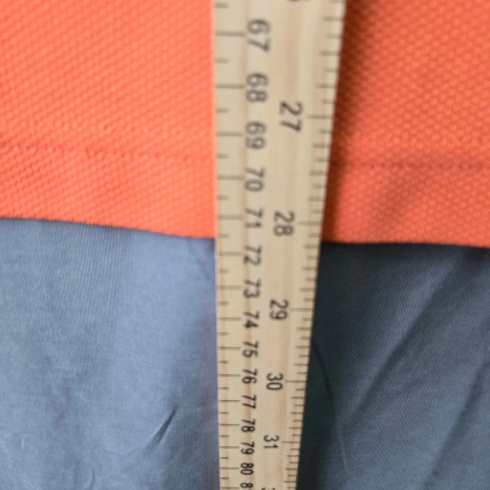 Grand Slam Golf Polo Shirt Orange Textured Short‎ Sleeve Mens M/M